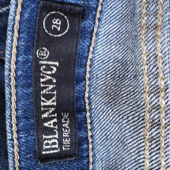 blank NYC Reade Rip Rep Mid Rise Skinny Jeans, Size 28 - Picture 13 of 16